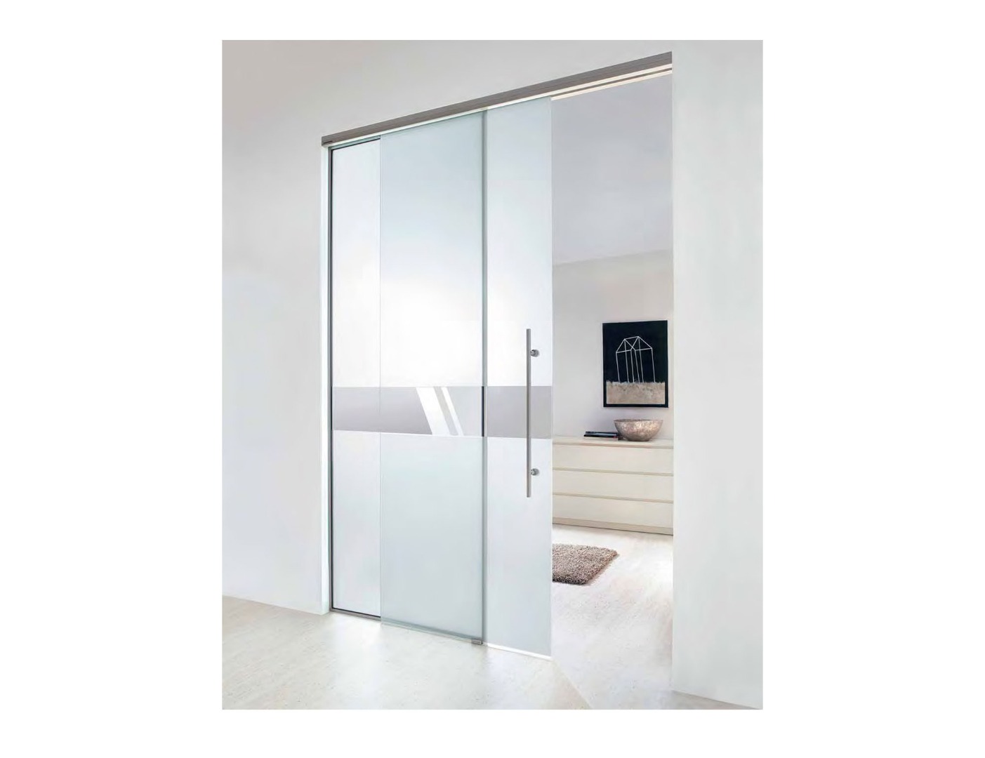 Aero Glass Door Design - Modern Frosted Glass Interior Doors