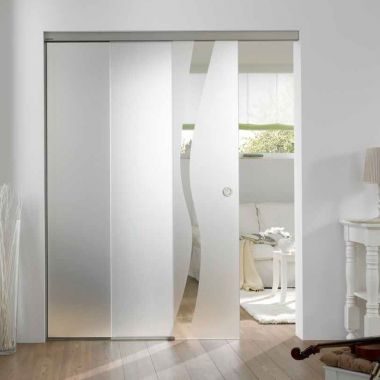 Wave Type 8 Glass Door Design - Room Dividers Design