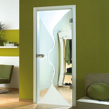 Torino Grooved Glass Door Design - Internal Glass Door